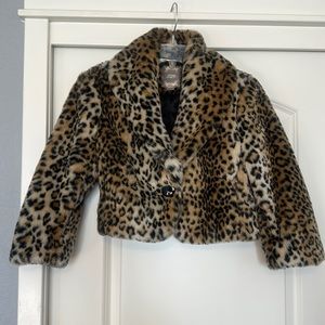 Forever 21 Leopard Print Faux Fur Jacket
